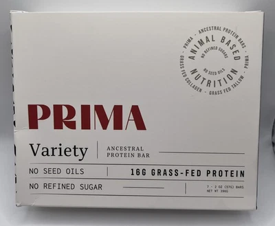Протеиновый батончик PRIMA Ancestral 7 протеиновых батончиков из травы. Разнообразие упаковки. EXP: 1/27 - Изображение 1 из 3