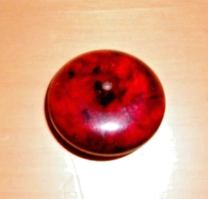 VINTAGE 40s50s BAKELITE brown TORTOISE SHANK BUTTON 1 3/8" coat BEAUTY ESTATE - Picture 1 of 3