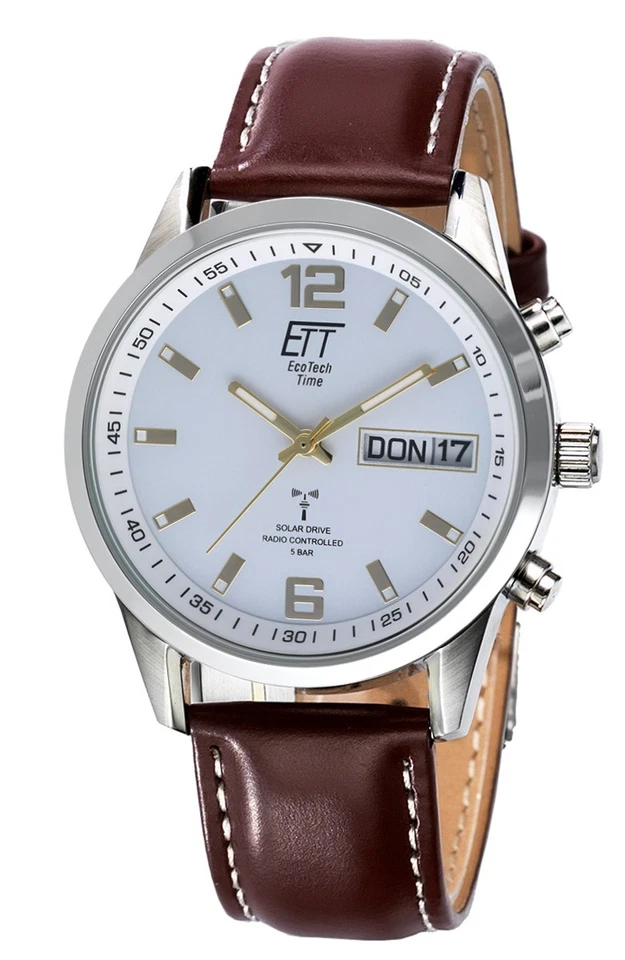 ETT ECO TECH TIME Solar Drive Funk Herrenuhr Gobi EGS-11248-12L - Bild 1 von 2