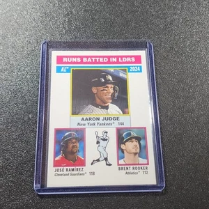 2025 Topps Heritage - League Leaders Aaron Judge, Jose Ramirez, Brent Rooker... - Picture 1 of 2