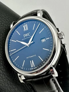 IWC Portofino Auto 150 Years IW356518 BLUE DIAL 3565-18 40mm Warranty May 2027 - Picture 1 of 12