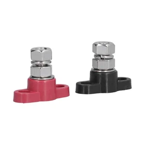 ⁺SIAT11295 Power Junction Posts Red& Black Power Distribution Insulated Terminal - Picture 1 of 22