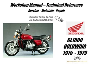Honda GL1000 GL 1000 Goldwing Service Repair Workshop Manual USB 1975 - 1979 - Picture 1 of 11