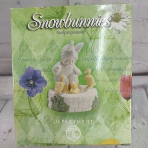 VTG Dept 56 Snowbabies Snowbunnies Swimming Lessons 56.26356 Box W/Bunny IOB - Picture 1 of 7