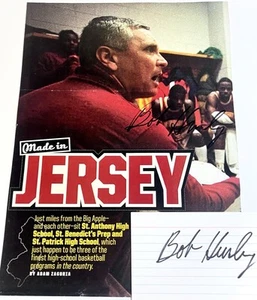 BOB HURLEY SR. Basketball HOFer AUTOGRAPH AUTO SIGNED St. Anthony New Jersey LOT - Picture 1 of 9