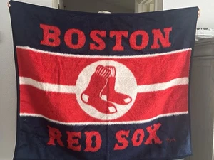 Boston Red Sox Fleece Blanket No SGA 57 x 47 Fleece World Series Biederlack USA - Picture 1 of 4