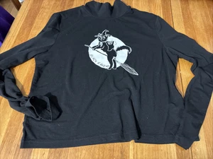 Black Friday Top Size 12 | Witch Cats Graphic | Long Sleeve Alt Gothic Shirt - Bild 1 von 4