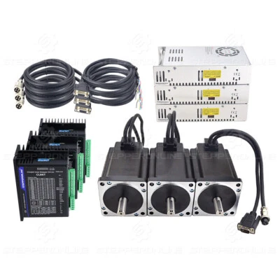 3 Achse Nema34 Closed Loop Schrittmotor 12Nm/9Nm/4.8Nm Stepper Driver CL86T Kit - Bild 1 von 4