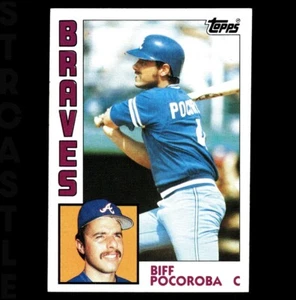 1984 Topps - Biff Pocoroba #438 Atlanta Braves ⚾ Baseballkarte - Bild 1 von 3
