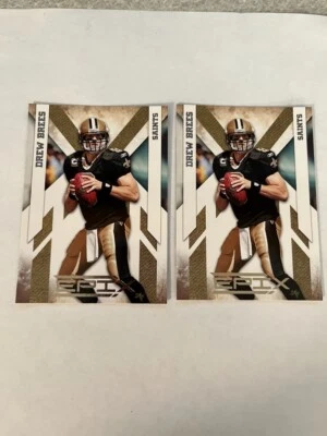 2010 Panini Epix Drew Brees 2-card lot - Image 1 of 2