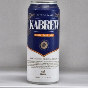 Lata de cerveza coleccionable KABREW vacía 500 ml. de Corea del Sur - Imagen 1 de 4