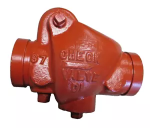 2-1/2" (2.875 OD) Swing Check Valve Grooved Both Ends, Ductile Iron Body - Picture 1 of 8