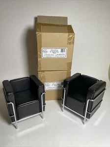 Horsman Urban Environment moderne Stühle schwarz NEU 2er Set für 16 Zoll Puppen - Bild 1 von 9