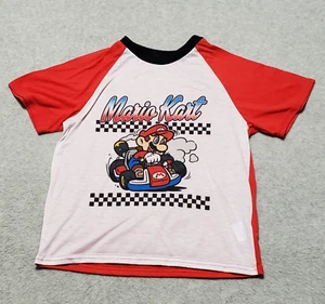 Mario Kart Pajama Shirt Top Boys Size 10 Nintendo Video Games - Picture 1 of 9