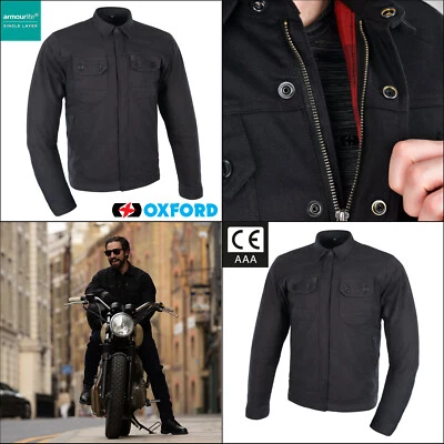 Oxford Original Approved Heist AAA Motorcycle Motorbike Textile Jacket Black - Image 1 of 4