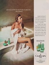 Shalimar Lotion Mydło w proszku Vintage 1990 Magazine Print Ad Sexy Kobiety Nogi Kąpiel