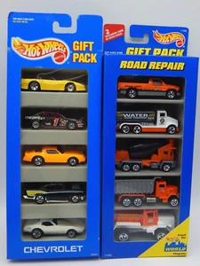 Hot Wheels 1990s Track System 5-Car Gift Packs 12403 & 17460 New Unopened RTC328 - Picture 1 of 4
