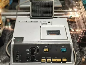 Vintage Sanyo Memo Scriber Mikroprozessor Diktierkassette Transcriber Fußpedal - Bild 1 von 10