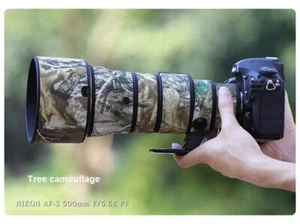ZZQ&CCF wasserdicht für Nikon AF-S 500mm F5.6E PFEDVR Objektiv Camouflage Abdeckungen - Bild 1 von 6