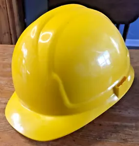 Yellow Construction Helmet Hard Hat Safety Works Made In USA - Picture 1 of 7