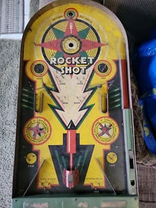 Antique Vintage Pinball Game "Rocket Shot", Lindstrom Tool & Toy, Lindstrom, CT - Picture 1 of 2