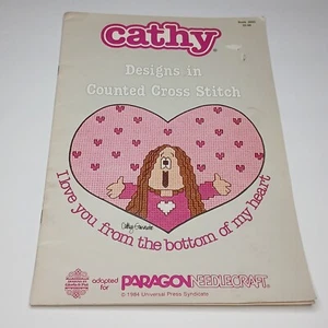 VTG 1984 Cathy Counted Cross Stitch Book #5095 Designs By Gloria & Pat Read Full - Picture 1 of 5