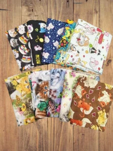 Assorted Cats and Kittens Fabric - 1 lb Scrap Bundle - Picture 1 of 2