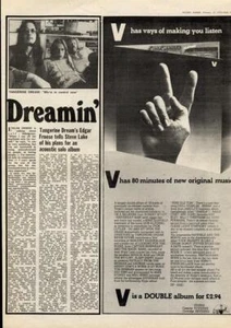 Tangerine Dream Edgar Froese Dreamin' MM5 Interview 1975 - Picture 1 of 1