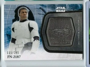 Star Wars Force Awakens 2 2016 medallón de plata 9 FN-2187 Finn 135/245 - Imagen 1 de 1