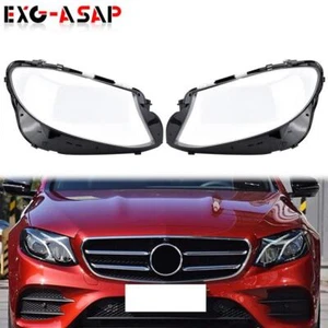 Par de pantallas de cubierta de lente de faros para Mercedes Benz W213 Clase E 2017-2020 - Imagen 1 de 13