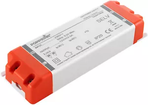 Poppstar Transformateur 220V AC / 12V DC 2.5A jusqu'à30W, Ballast 12V pour LED - Imagen 1 de 6