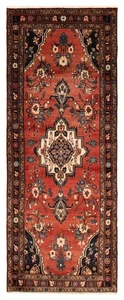 3'8" x 9'6" Vintage Hand-knotted Runner Rug Traditional Oriental Wool Carpet - Picture 1 of 9