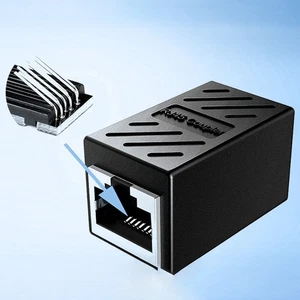RJ45 Connector Network Extender Female To Female Ethernet Adapter Gigabit - Imagen 1 de 16