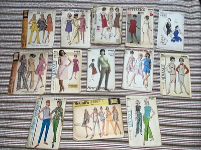 13 Vintage Advance Vogue Butterick Simplicity McCallsPatterns Sz 12-14 - Image 1 of 4