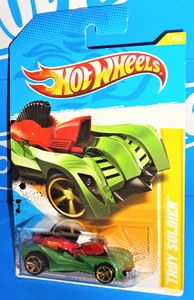 Hot Wheels 2012 New Models Series #1 Troy Soldier Green w/ MC5s - Picture 1 of 2