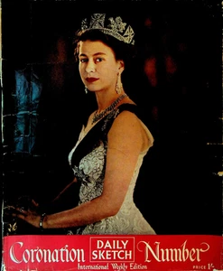 Daily Sketch 1953 Queen Elizabeth Coronation Issue Charlie Brown Peanuts - Picture 1 of 6