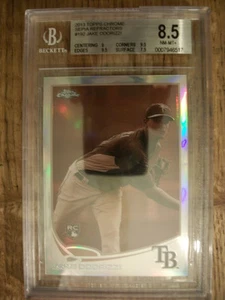 JAKE ODORIZZI 2013 Topps Chrome Sepia Refractors 192 BGS NM-MT+ 8.5 RC #'d/75 - Picture 1 of 1