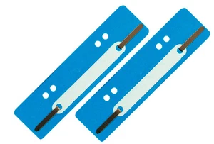 100 Stück Aktendulli Kösterstreifen Heftstreifen kurz 3,5x15 cm DIN A4+A5 h'blau - Bild 1 von 1