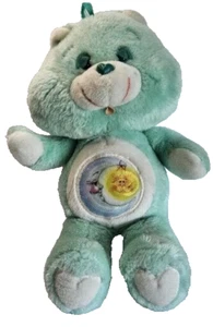 VINTAGE Kenner Bedtime Care Bear Plush Green Moon Star Sleep Stuffed 13" 1983 - Picture 1 of 14