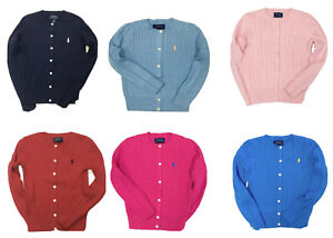Polo Ralph Lauren Girls Sweater Cardigan Top Litlle Kids Size 6x