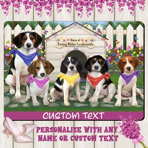 Treeing Walker Coonhound Dog Floor Mat Personalized Door Mat Valentine Day NWT - Picture 1 of 45