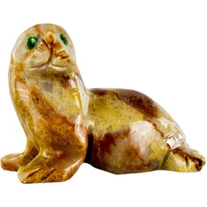 Sello Animal Espíritu Dolomita Peruano, Tótem de Bolsillo, ¡Preocúpate Piedra de Confort! - Imagen 1 de 2