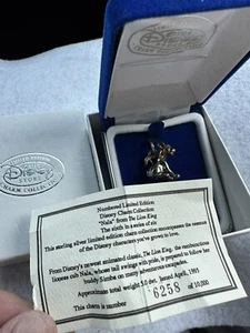 Vintage Disney Nala Lion King Sterling Silver Charm Limited Edition COA Box New - Picture 1 of 4