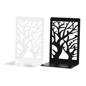 2 pares de sujetalibros de metal soportes decorativos extremos de libro para estantes - Imagen 1 de 10