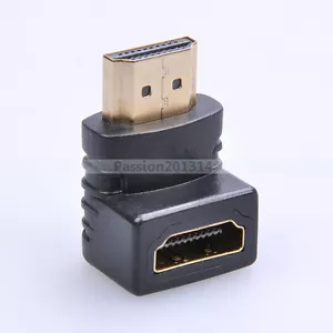 HDMI Male To HDMI Female Cable Adapter Converter Extender For 1080p 3D TV HDTV - Picture 1 of 3