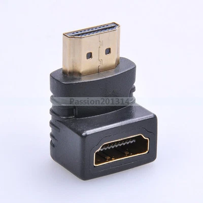 HDMI Male To HDMI Female Cable Adapter Converter Extender For 1080p 3D TV HDTV - Image 1 of 3
