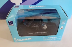 NIB New-Ray 1976 Vespa 125 ET3 Blue Scooter 1:32 diecast model toy - Picture 1 of 2