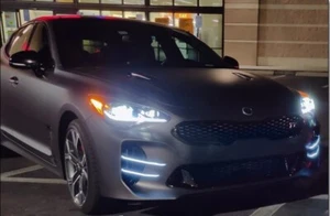 Stinger Edge Canard Wing LED front bumper For KIA 2018-2023 Stinger GT - Picture 1 of 13