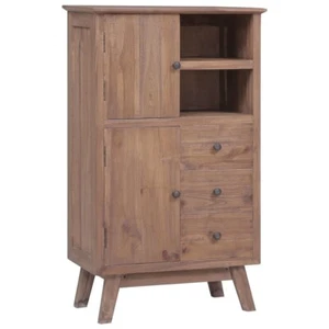 Highboard 60 x 30 x 100 cm Massivholz Teak - Bild 1 von 8