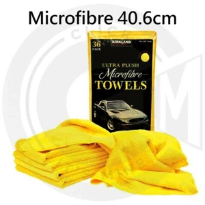 Kirkland Microfaser 40,6 cm Ultra Soft Mikrofaser Pack 36 Gelb Handtücher Auto Van - Bild 1 von 6